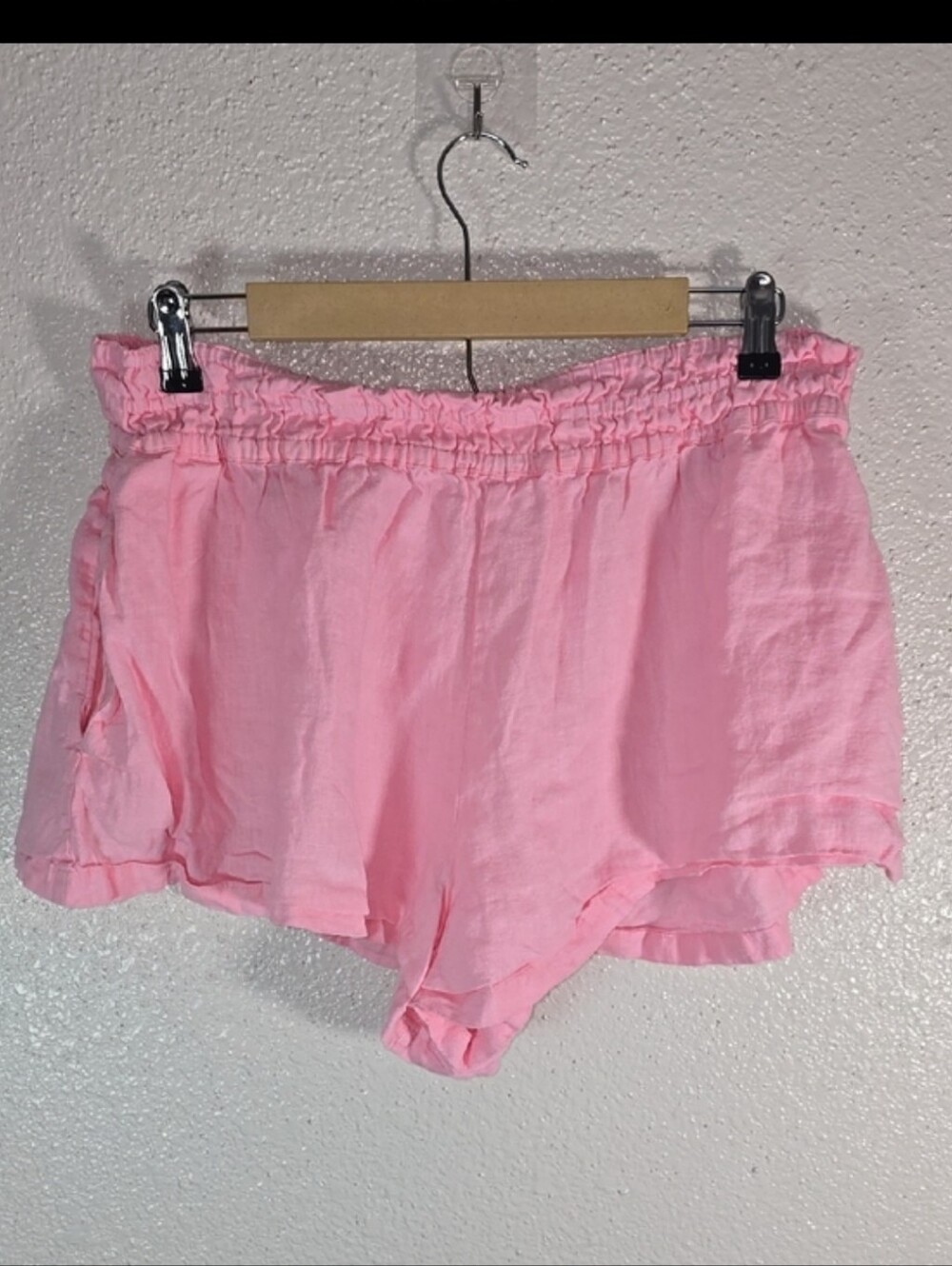 Anthropologie Light Pink Elastic Waist Casual Shorts - Picture 6 of 6